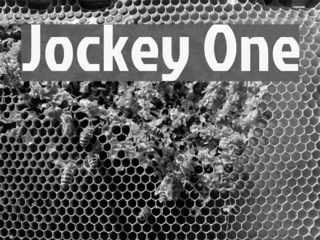 Jockey One Font examples