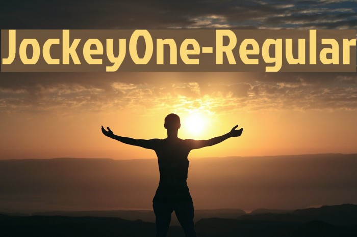 JockeyOne-Regular Font examples