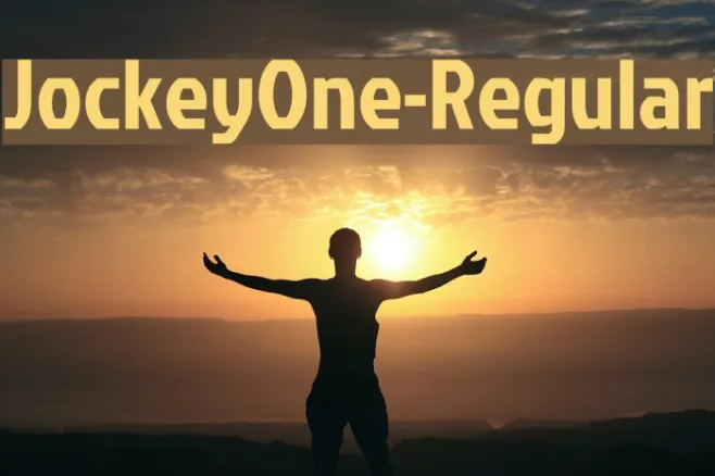 JockeyOne-Regular Example 1