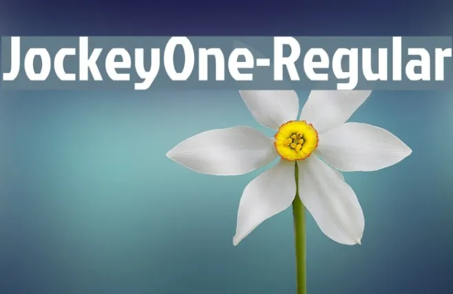 JockeyOne-Regular Example 3
