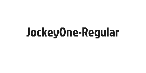 JockeyOne-Regular Logo