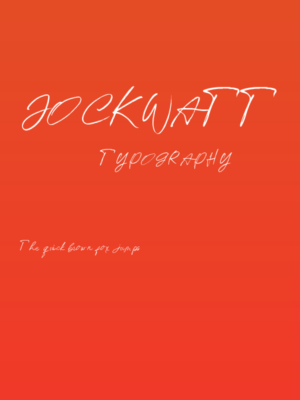 Jockwatt Poster