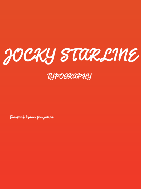 Jocky Starline Poster
