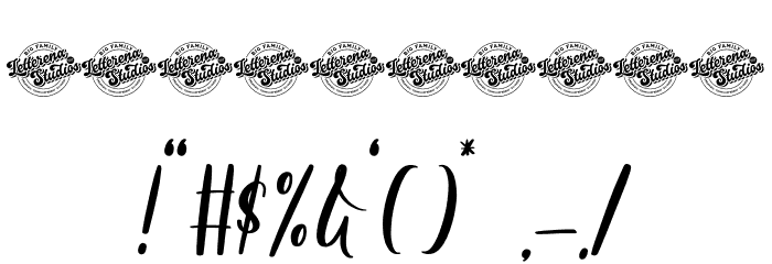 Joclin Ailanet DEMO VERSION Font Alte caractere