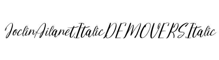 Joclin Ailanet Italic DEMO VERS Italic Polices