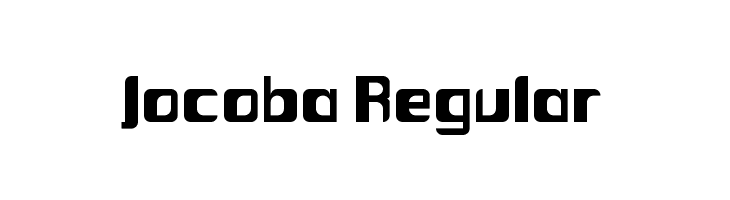 Jocoba Regular  font caratteri gratis