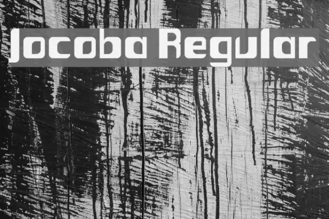 Jocoba Regular Font examples