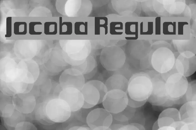 Jocoba Regular Font examples