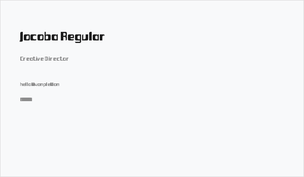 Jocoba Regular Business Card