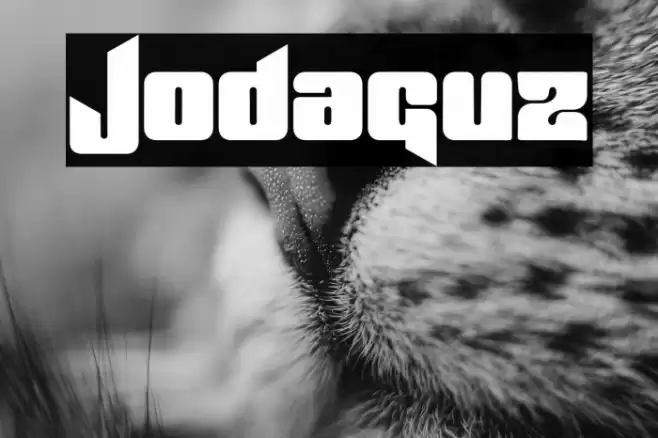 Jodaguz Font examples