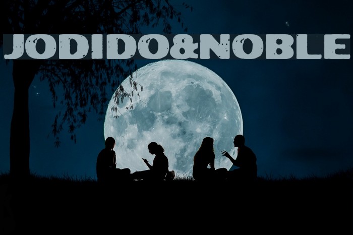 Jodido&Noble Font examples