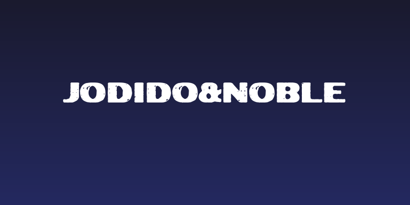 Jodido&Noble Social Header