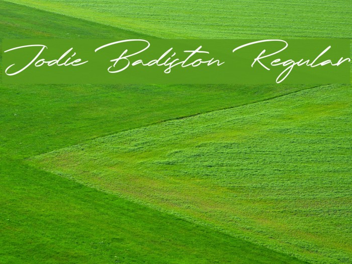 Jodie Badiston Regular Example 2