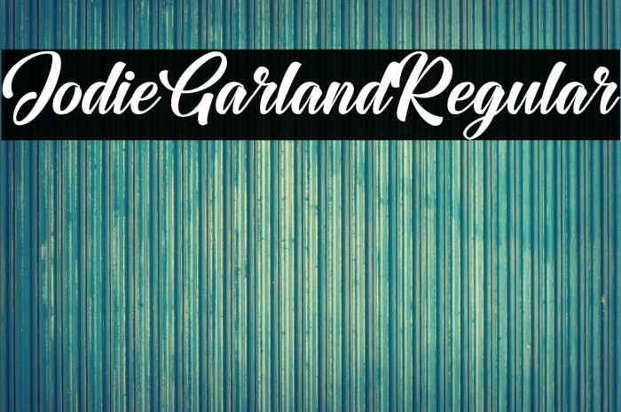 JodieGarlandRegular Example 1