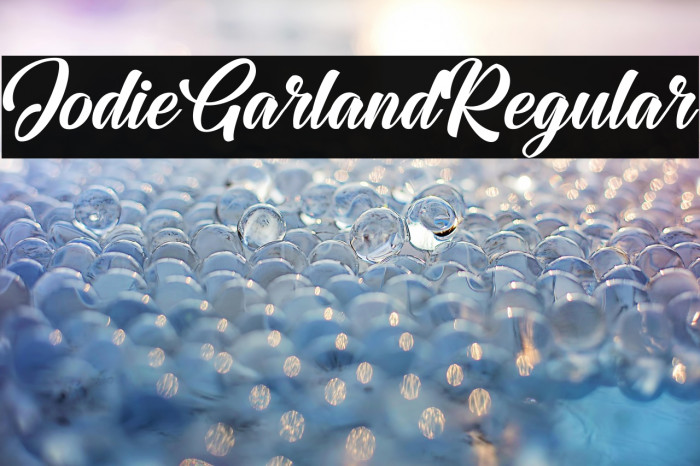 JodieGarlandRegular Example 2