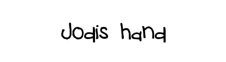 Jodis hand  Скачать бесплатные шрифты
