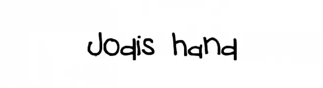 Jodis hand  नि: शुल्क फ़ॉन्ट्स डाउनलोड