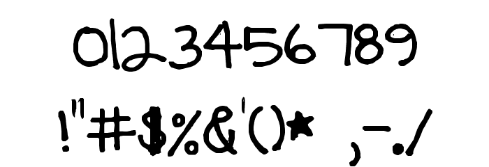 Jodis hand Font OTHER CHARS