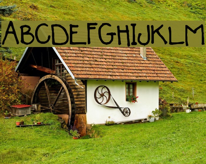 Jodis hand Font examples