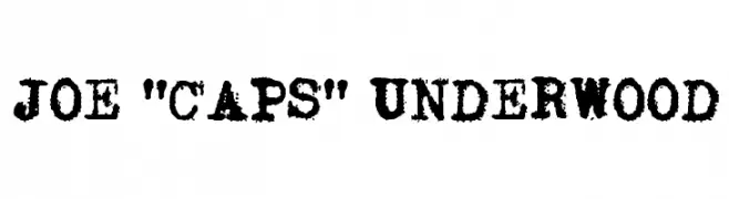 Joe "Caps" Underwood  नि: शुल्क फ़ॉन्ट्स डाउनलोड