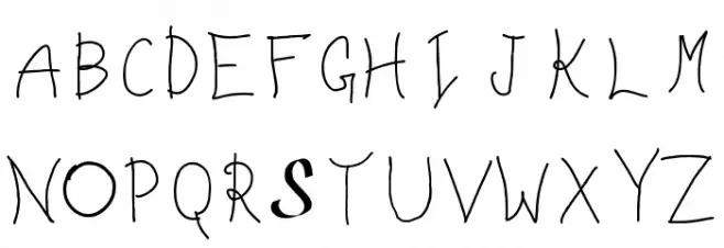 Joe Letter Schriftart Groß