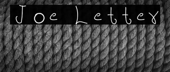 Joe Letter Font examples
