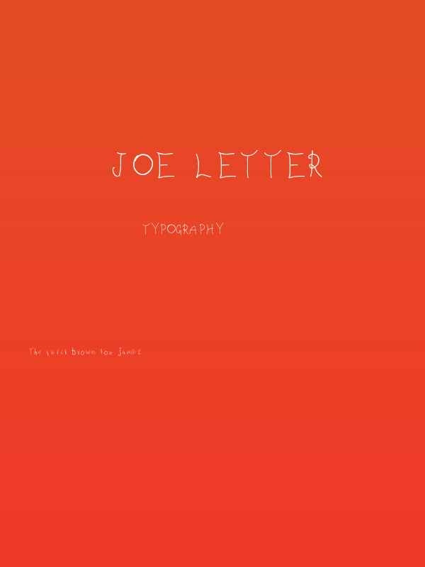 Joe Letter Poster