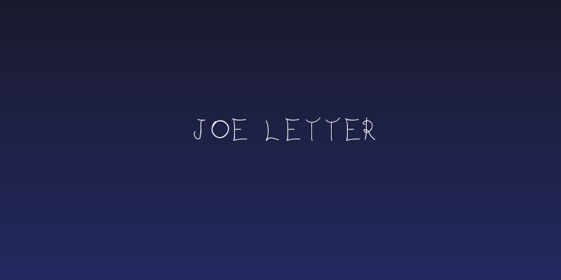 Joe Letter Social Header
