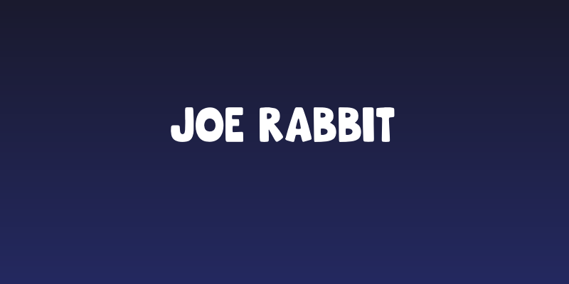 Joe Rabbit Social Header