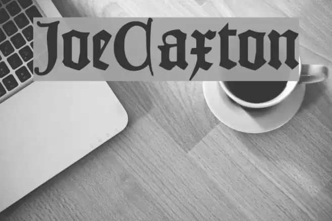 JoeCaxton Font examples