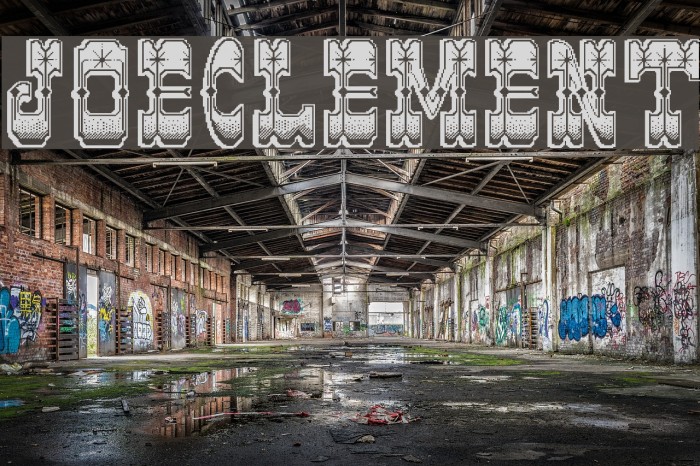 JoeClement Font examples