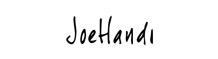 JoeHand1 Font