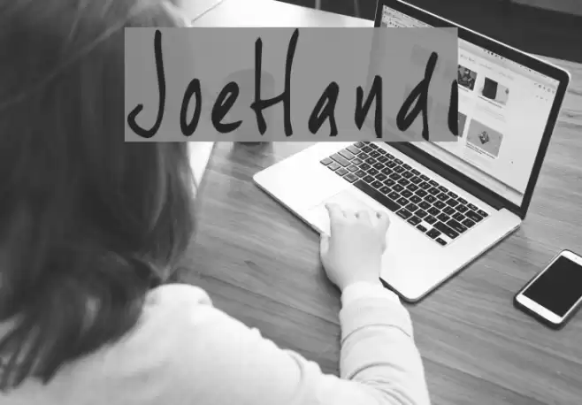 JoeHand1 Font examples