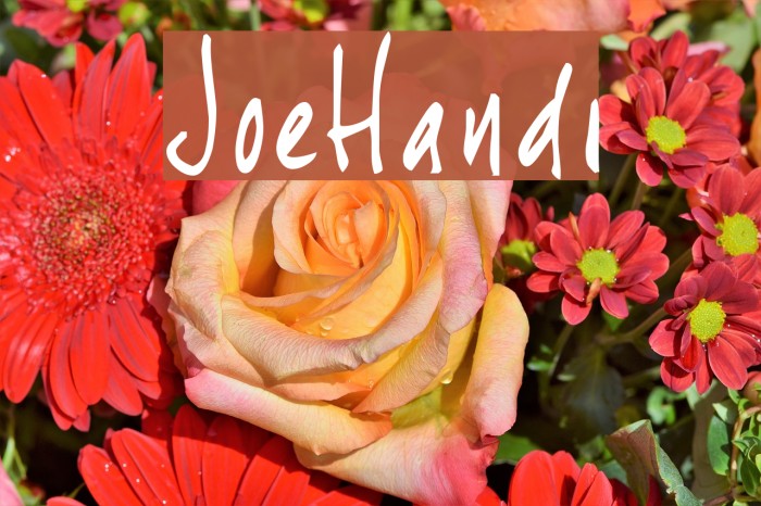 JoeHand1 Font examples