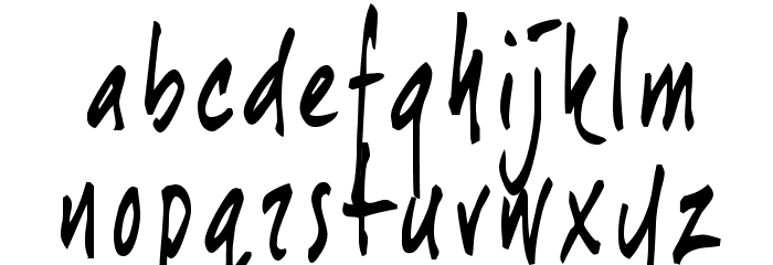 JoeHand1 Font LOWERCASE