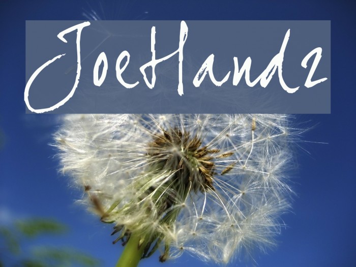 JoeHand2 Font examples