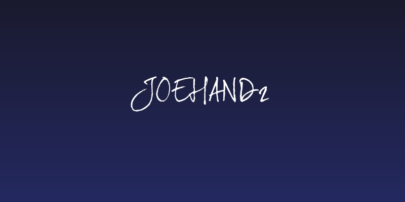 JoeHand2 Social Header