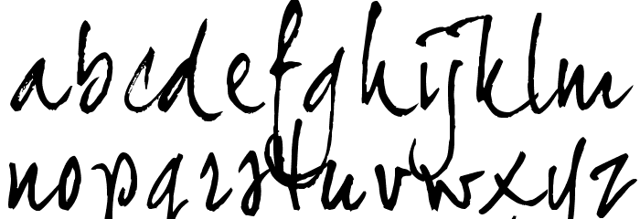 JoeHand2 Font LOWERCASE