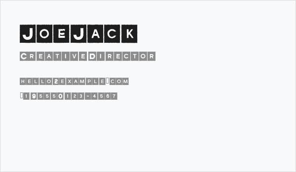 JoeJack Business Card