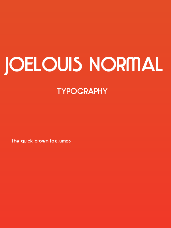 JoeLouis Normal Poster