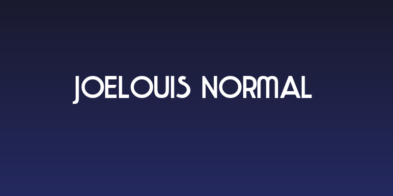 JoeLouis Normal Social Header