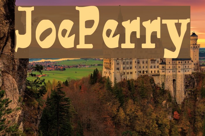 JoePerry Font examples