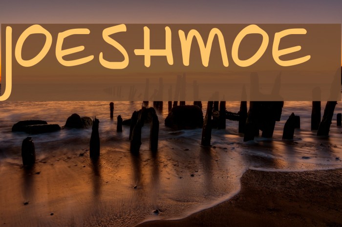JoeShmoe Font examples