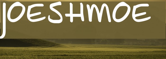 JoeShmoe Font examples