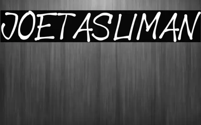 JoeTasliman Caratteri examples