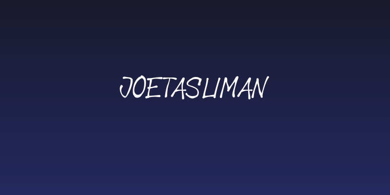 JoeTasliman Social Header