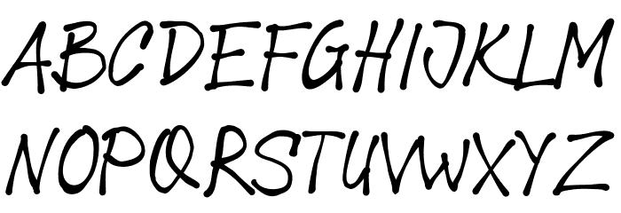JoeTasliman Schriftart Kleinbuchstaben
