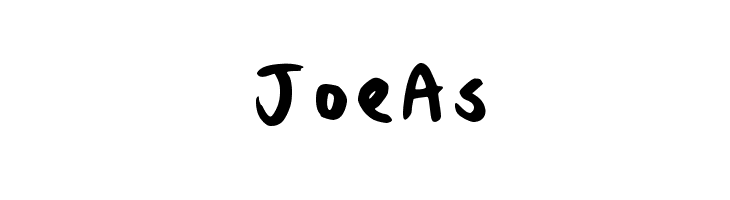 Joe_As Font