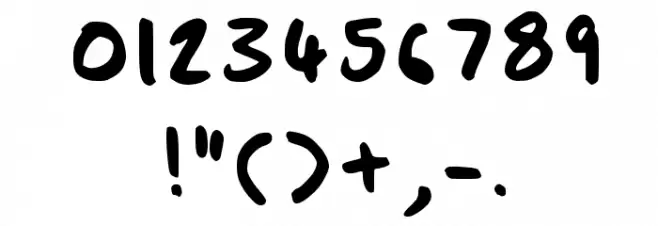 Joe_As Font OTHER CHARS