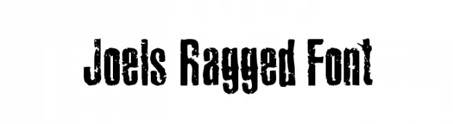 Joels Ragged Font  フリーフォントのダウンロード